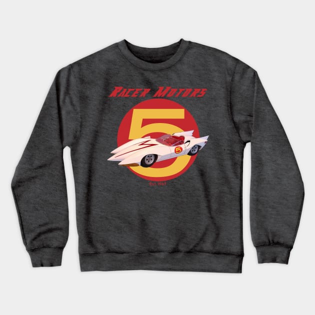 Racer Motors Mach 5 Crewneck Sweatshirt by DistractedGeek